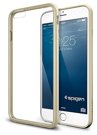 Чехол Spigen для iPhone 6 5.5" Ultra Hybrid, шампань (PET) (SGP10895)