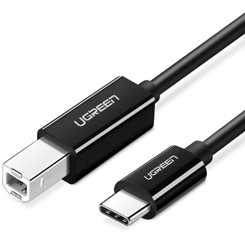 Кабель Ugreen US241 (50446) USB-C to USB Type-B Print Cable (2 метра) для подключения принтера чёрный кабель для принтера type c usb 2 0 type b 3 метра для macbook pro air