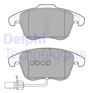 Колодки Audi/Vw A4/A5 1.8-3.2fsi 2007=> Delphi арт. LP2107