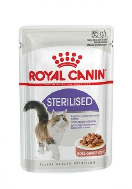 Royal Canin паучи RC Кусочки в соусе для кастрированных кошек 1-7лет (Sterilized) 40950008R0 | Sterilised 0,085 кг 22794 (2 шт)