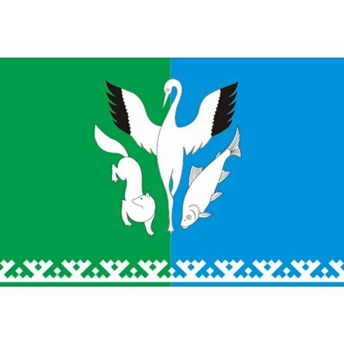 Флаг Шурышкарского района. Размер 135x90 см.