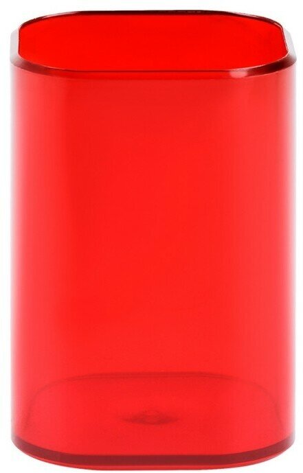 фото Подставка-стакан для пишущих принадлежностей "Фаворит", квадратная, красная