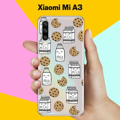 Силиконовый чехол Молоко и печеньки на Xiaomi Mi A3