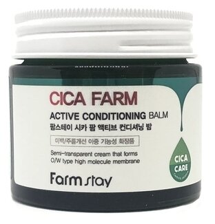 Farmstay Cica Farm Active Conditioning Balm - Восстанавливающий крем-бальзам для лица с центеллой азиатской