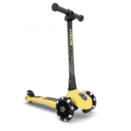 Детский кикборд Scoot & Ride Highway Kick 3 LED, лимонный