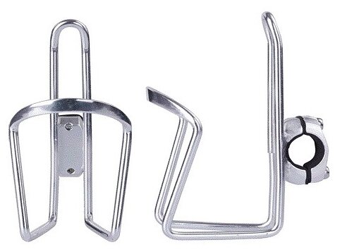 Флягодержатель Vinca Sport HC 14 silver алюминиевый серебристый с креплением на руль