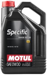 Синтетическое моторное масло Motul Specific 504 00 507 00 0W-30, 5 л