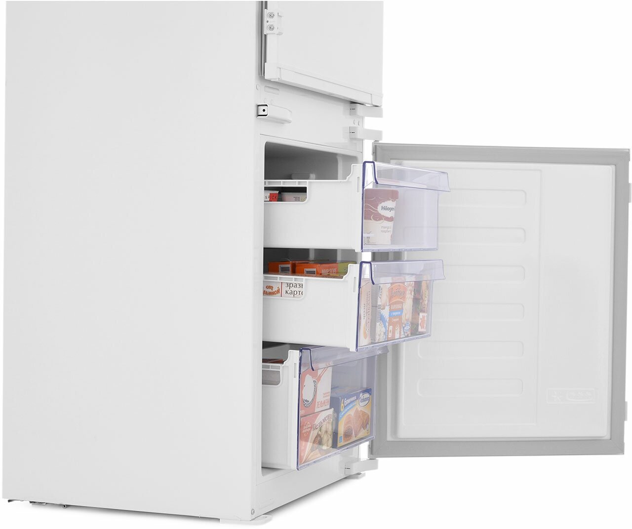 Встраиваемый холодильник Beko BCSA2750 белый - фото №8