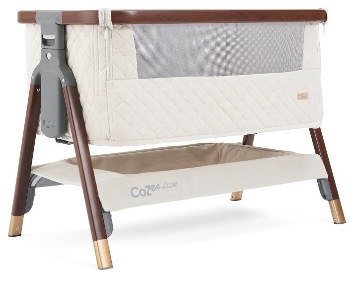 Колыбель Tutti Bambini CoZee Luxe Walnut/Cream с колесами