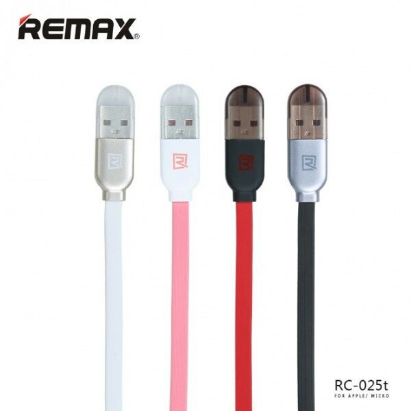 Кабель Micro USB + Lightning Remax RC-025t белый