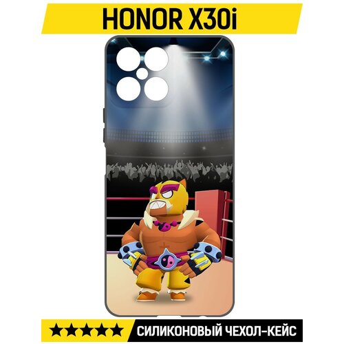 Чехол-накладка Krutoff Soft Case Brawl Stars - Эль Тигро для Honor X30i черный чехол накладка krutoff soft case brawl stars эль тигро для honor x8 5g черный