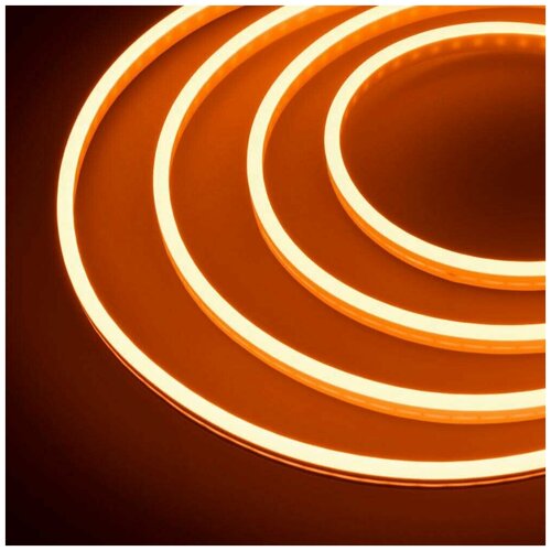 Неоновая светодиодная лента DLED 3м, 5х12мм, 12V DC, 120 LED/m, IP 67, гибкий неон, Оранжевый