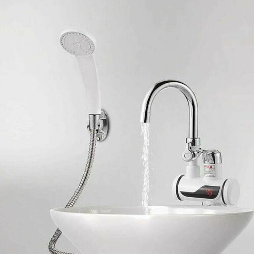 Водонагреватель проточный электрический подключение сбокуЭлектрический водяной кран и душКран-водонагреватель с душем 250000₽