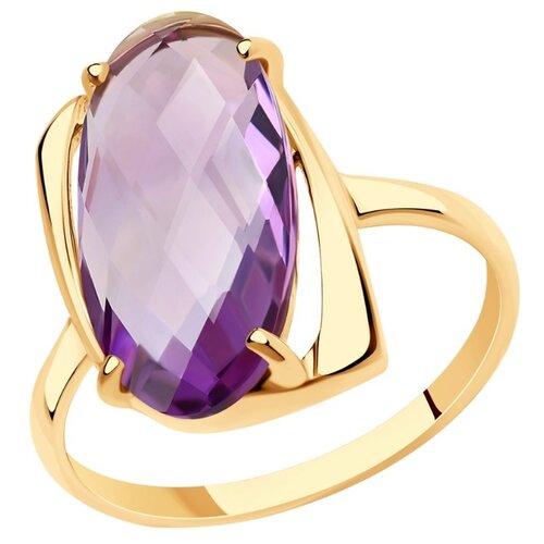 фото Diamant кольцо из золота с аметистом 51-310-00803-1, размер 18
