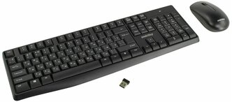 Комплект клавиатура+мышь мультимедийный Smartbuy ONE 207295AG (SBC-207295AG-K), черный