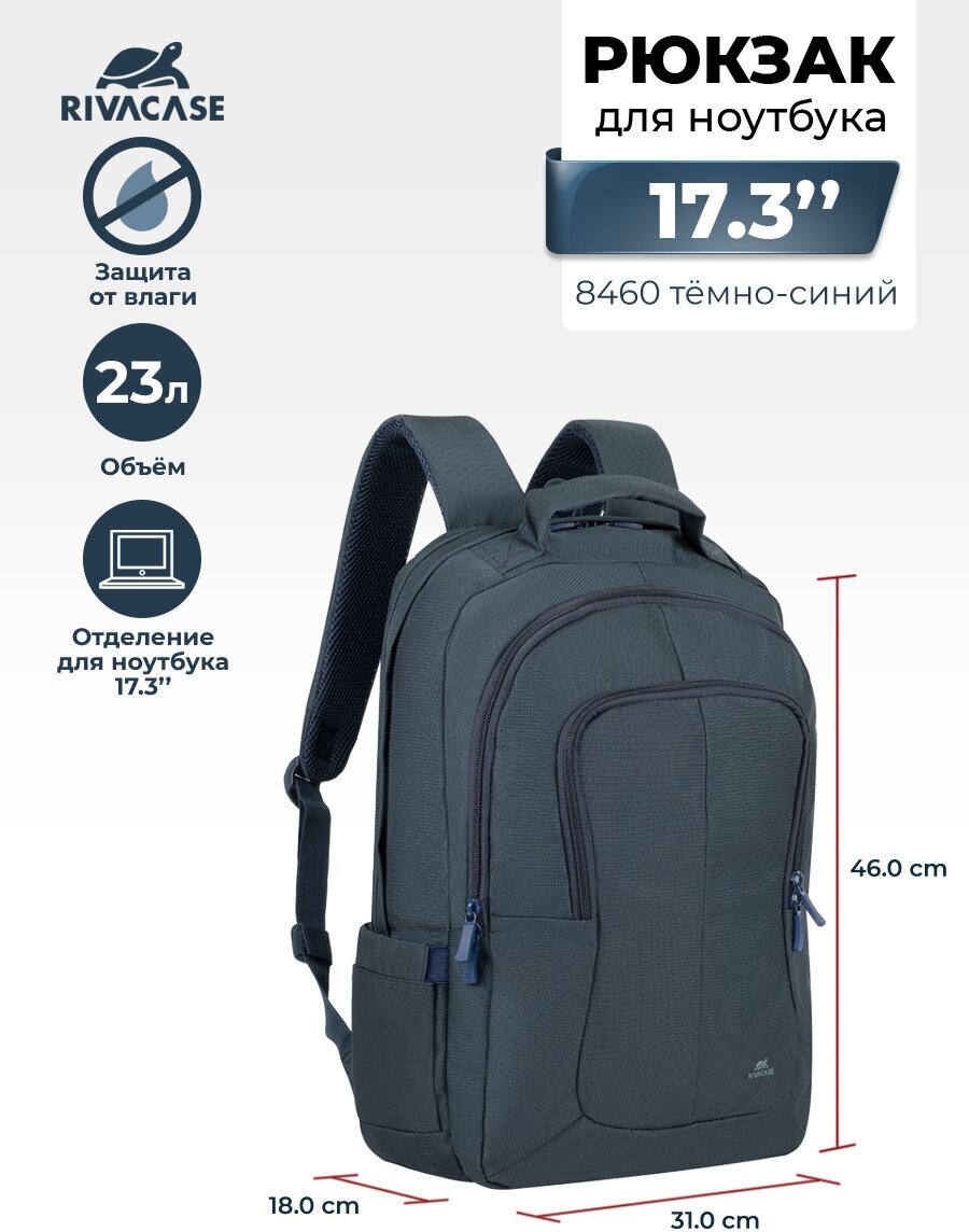 Рюкзак RIVACASE 8460 dark blue