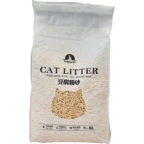 Наполнитель для кошачьих туалетов Cat Litter Без Запаха 2,3 кг/6 л pipi wood наполнитель для кошек соевый комкующийся 2 5 кг комкующийся наполнитель тофу тофу оригинальный