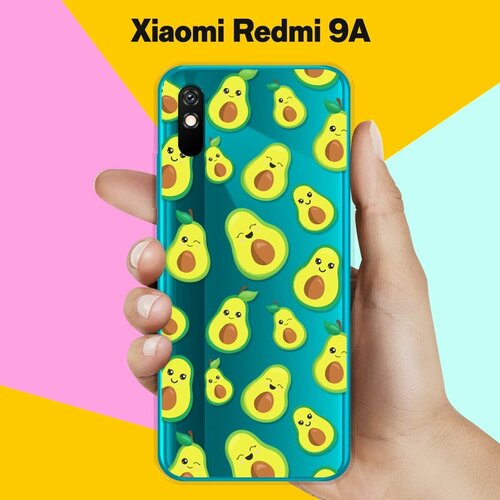 Силиконовый чехол Много авокадо на Xiaomi Redmi 9A силиконовый чехол авокадо кот на xiaomi redmi 9a