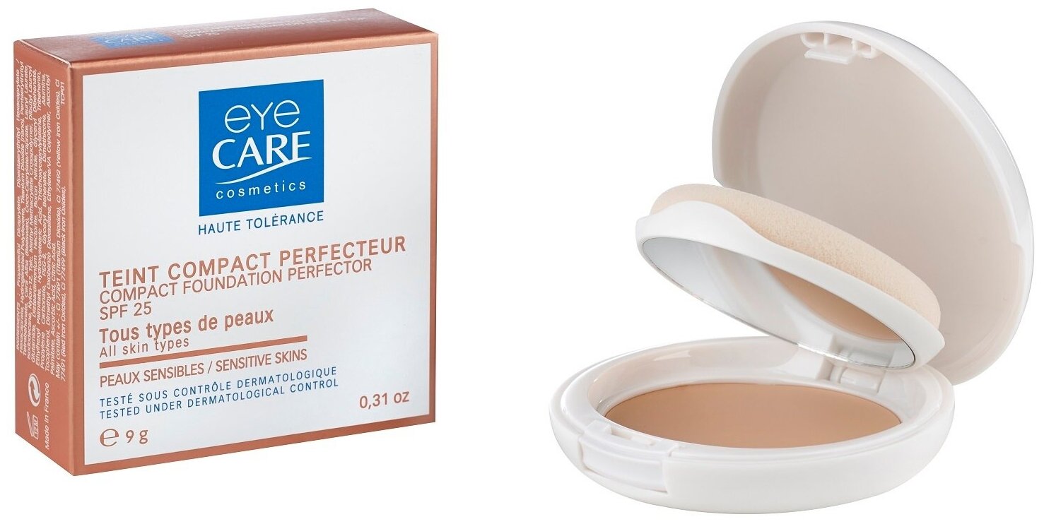 Крем-пудра EYE CARE Компактная BEIGE, 9 гр.