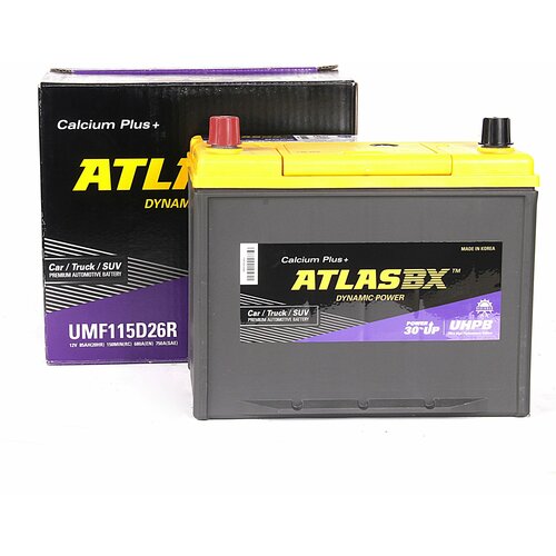 Аккумулятор автомобильный ATLAS Ultra High Performance UMF115D26R 85Ач L+ EN750A 257x172x220