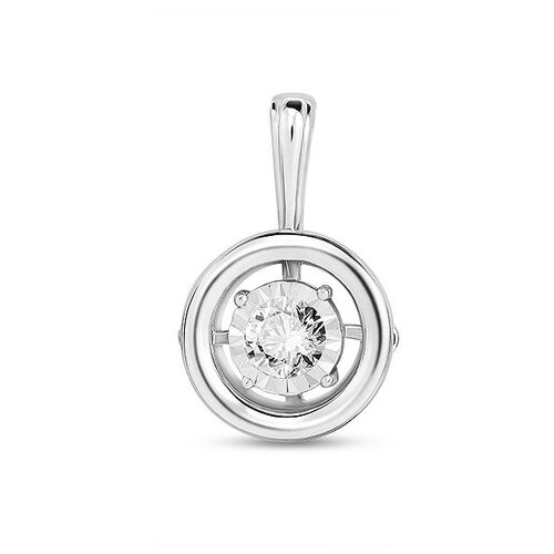 фото Лукас подвеска с 1 бриллиантом из красного золота p01-d-33652