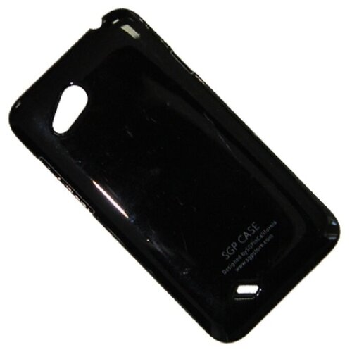 Чехол для HTC Desire VC (T328D) задняя крышка пластик лакированный <черный>