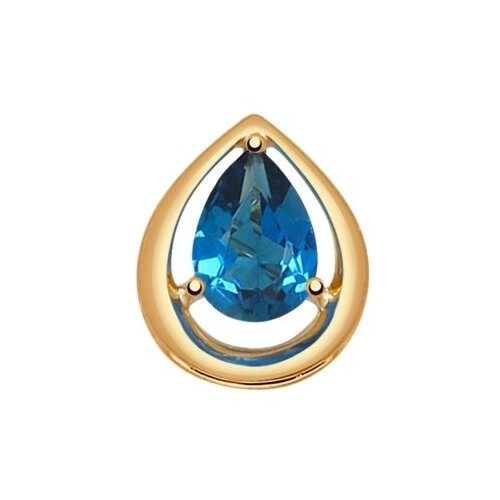 фото Подвеска sokolov из золота с топазом 731398