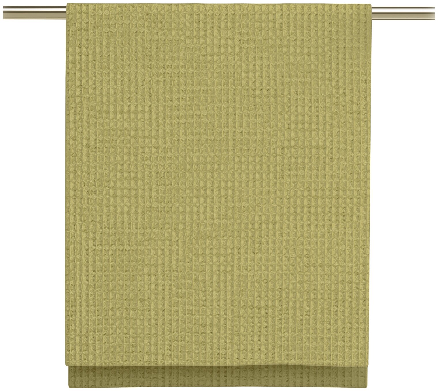 Комплект вафельных полотенец 45х60 (6 шт.) "Унисон" рис 30004-21/30004-16 Basic зеленый/желтый - фотография № 3