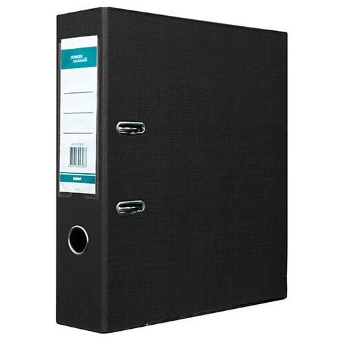 Папка с арочным механизмом Stanger (75мм, А4, картон/двухстороннее покрытие пвх) черная