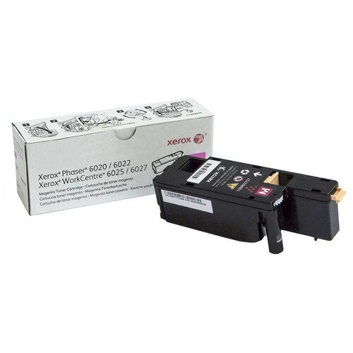 Xerox Тонер-картридж Xerox 106R02761 оригинальный пурпурный картридж 106r02760 cyan для принтера ксерокс xerox phaser 6020 6020bl 6022 6022nl