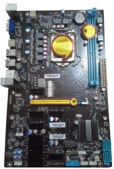 Материнская плата Esonic B250-BTC-Gladiator Socket 1151 B250 2xDDR4 1xPCI-E 16x 10xPCI-E 1x 4 ATX