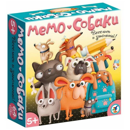 дрофа медиа игра мемо собаки 4244 Настольная игра Дрофа-Медиа Мемо Собаки 4244