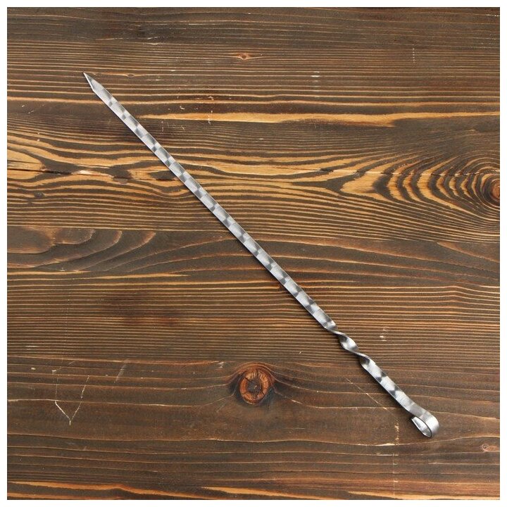 Шампур узбекский с ручкой-кольцом рабочая длина - 40 см ширина - 12 мм толщина - 3 мм 9310109