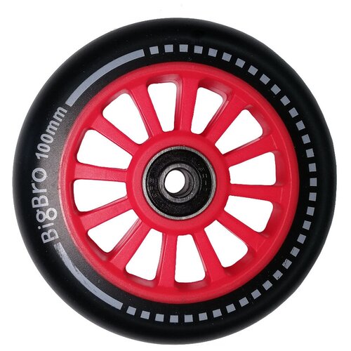 Колесо для самоката BigBro пластиковое 100*24 мм колесо для самоката tbs аюминий полиуретан 100 мм abec 7 серебристый черный