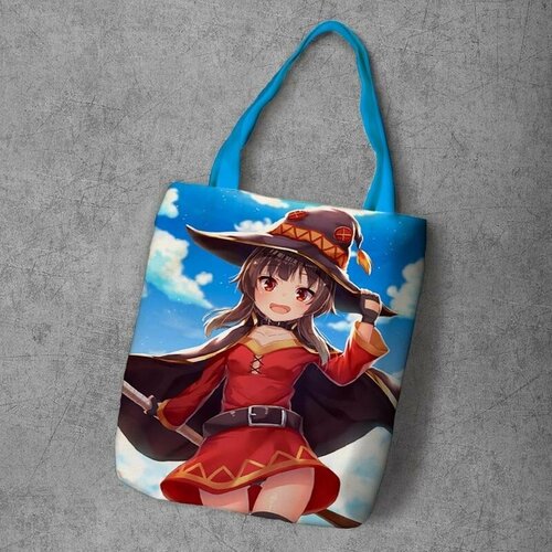 фото Сумка шоппер anime dakimakura, фактура рельефная, мультиколор
