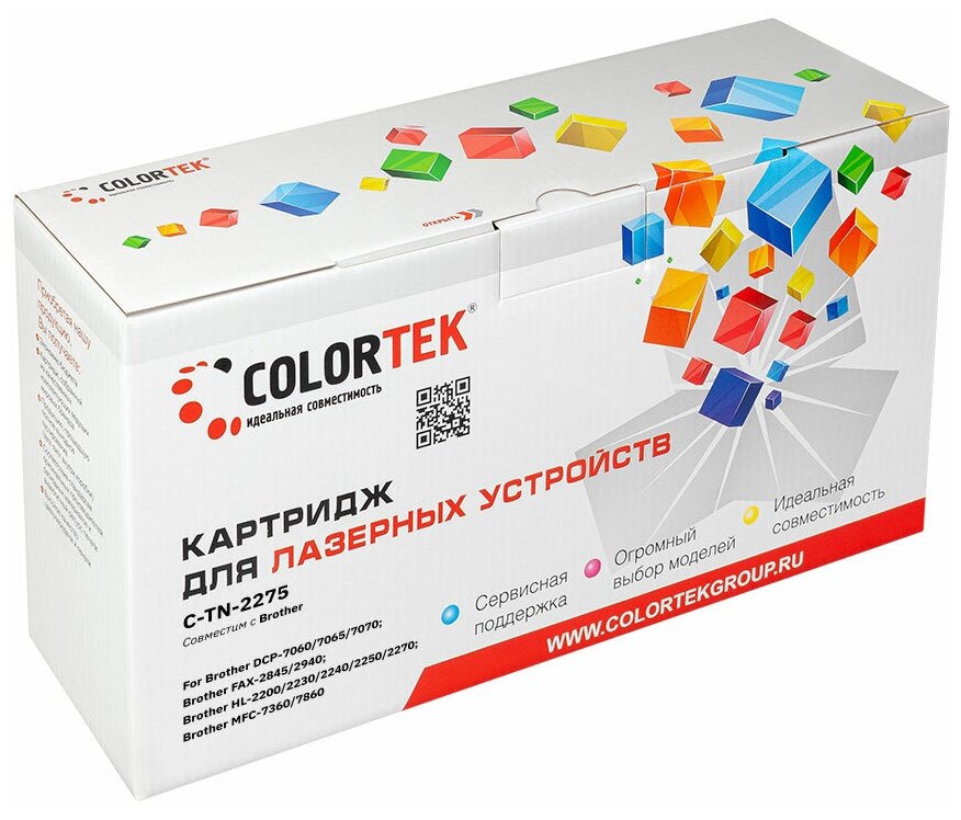 Картридж лазерный Colortek CT-TN-2275 для принтеров Brother