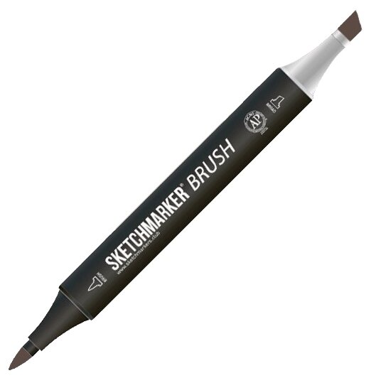 Маркер Sketchmarker Brush двухсторонний на спирт.основе цв.BG90 Дым