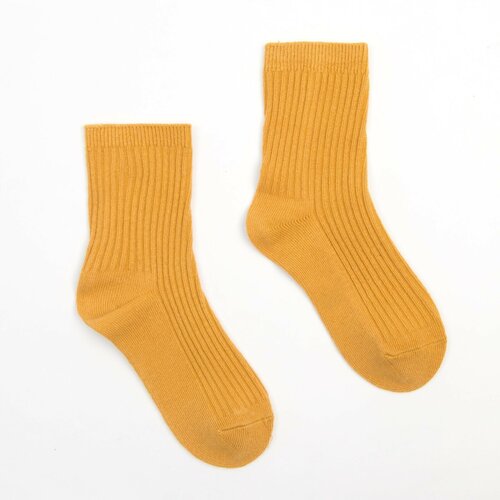 Носки Minaku, размер 29-31, желтый, горчичный