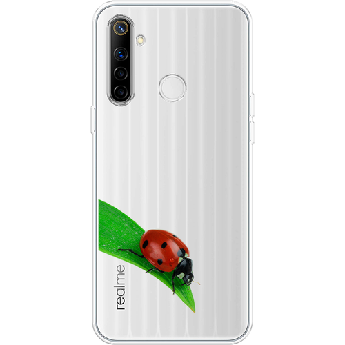 Силиконовый чехол на Realme 6i / Реалми 6i На счастье, прозрачный силиконовый чехол на realme 6i реалми 6i любопытный совенок прозрачный