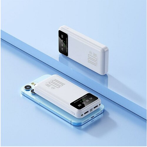 Внешний аккумулятор 20000 mAh Powerbank SMART 100w Белый 250000₽