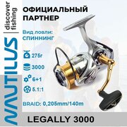 Катушка спиннинговая Nautilus Legally 3000