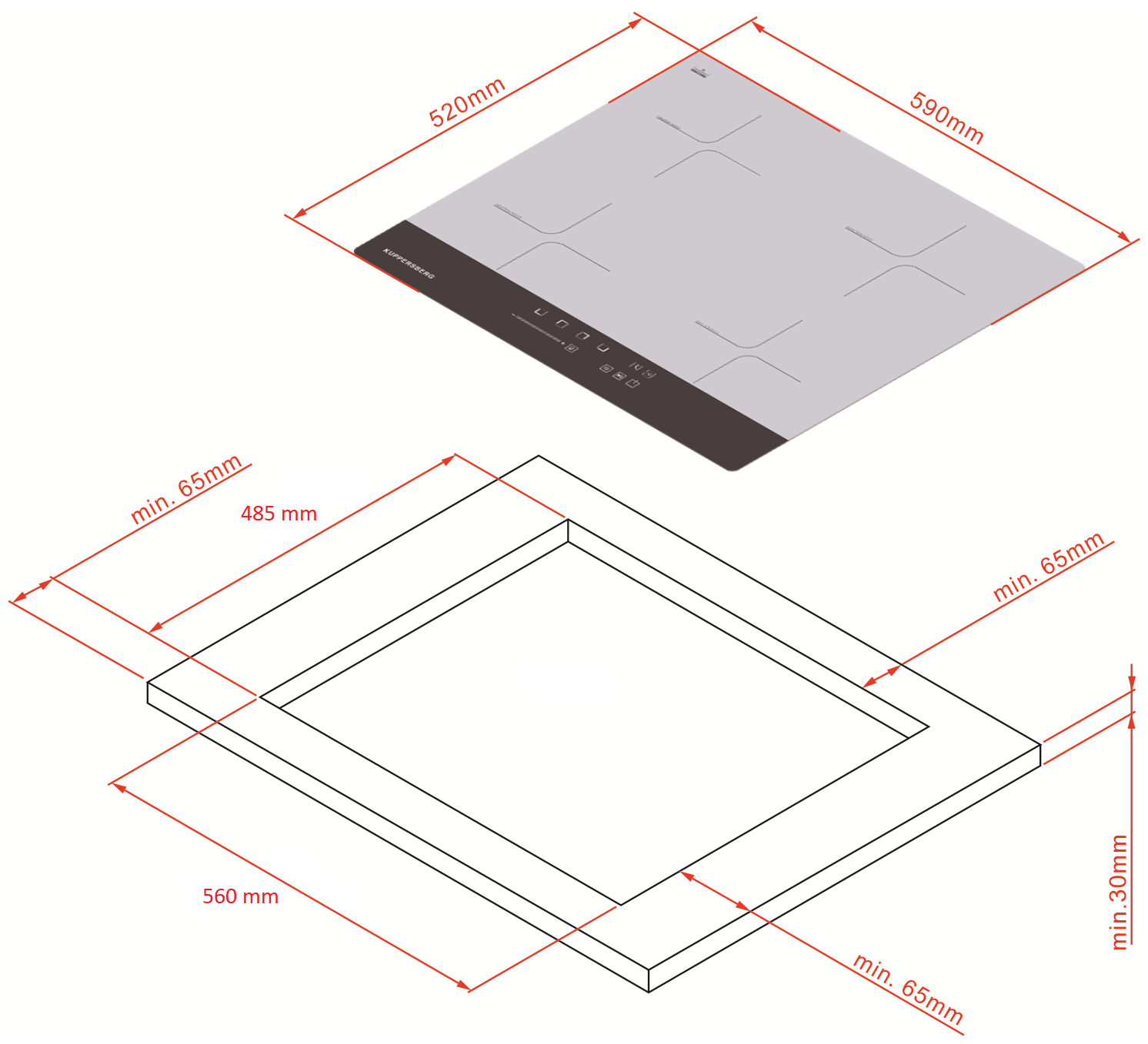 Варочная панель встраиваемая индукционная Kuppersberg ICD 601 (модификация 2023 года) - фотография № 6