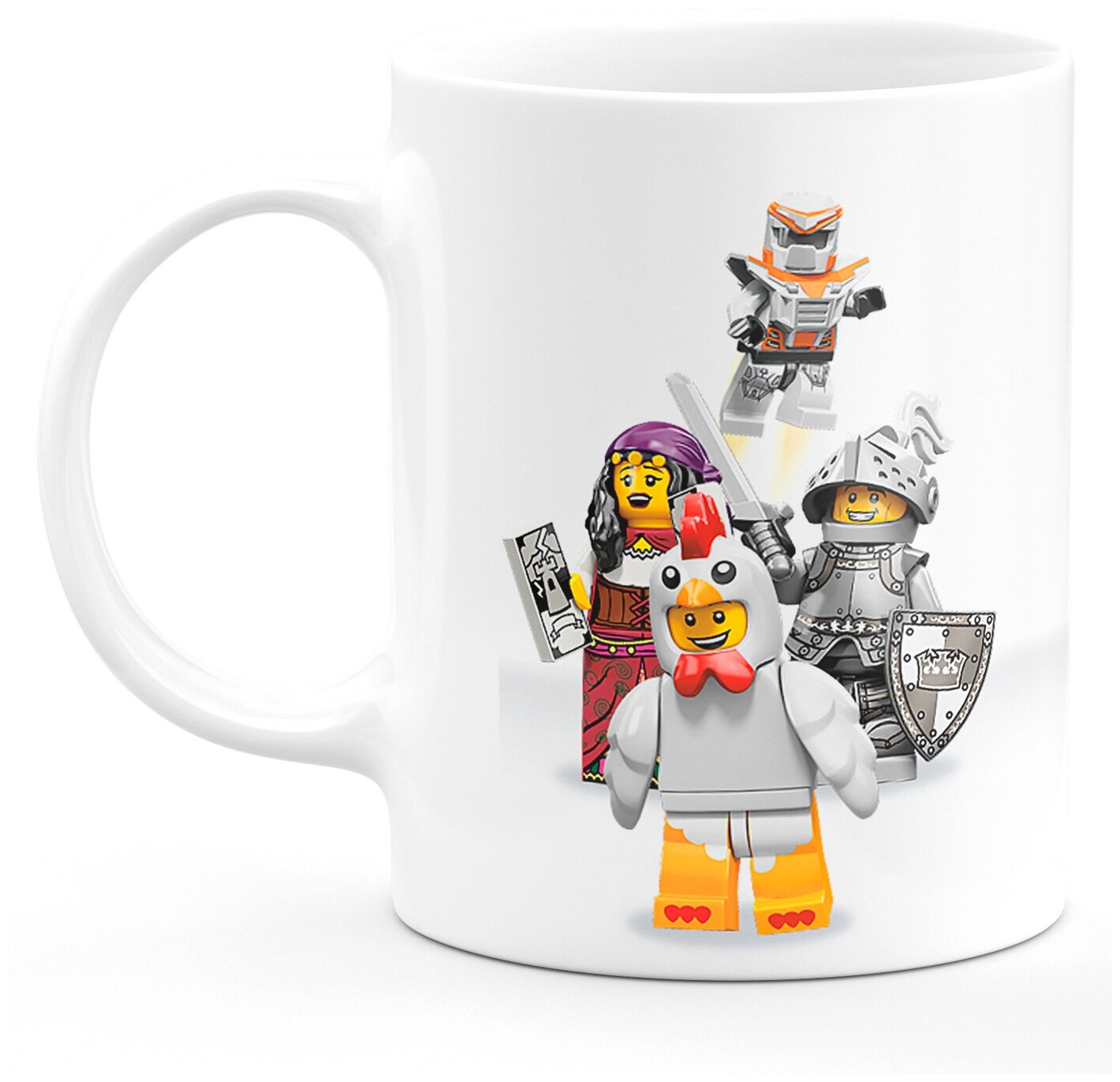 фото Кружка детская в стиле Лего "8 героев" LEGO