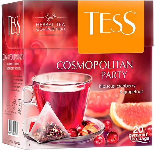 Чай фруктовый Tess Cosmopolitan Party 20 пак - фото №5