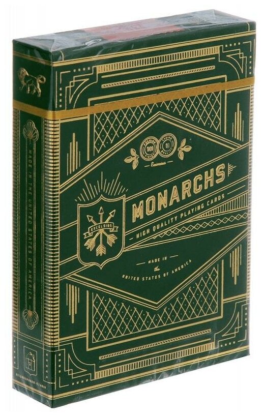 Карты "Theory11 Green Monarchs"