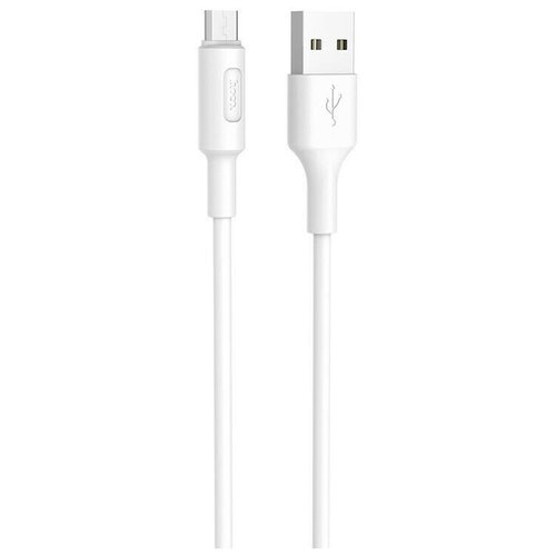 Кабель USB - MicroUSB Hoco X25 Белый кабель usb type c hoco x25 soarer 100 см черный 1 шт