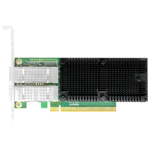 ShenzhenLianrui Electronic Co, LTD Сетевая карта PCIe x16 100G Dual Port QSFP28 Server Network Card