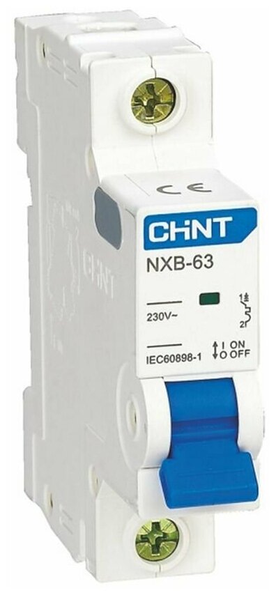 Выключатель автоматический 1п C 25А 4.5кА NXB-63S (R) | код 296712 | CHINT (2шт.в упак.) - фотография № 3