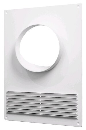 ERA Площадка торцевая пластиковая с решеткой ERA 100ПТПР 180х250 фланец d100мм