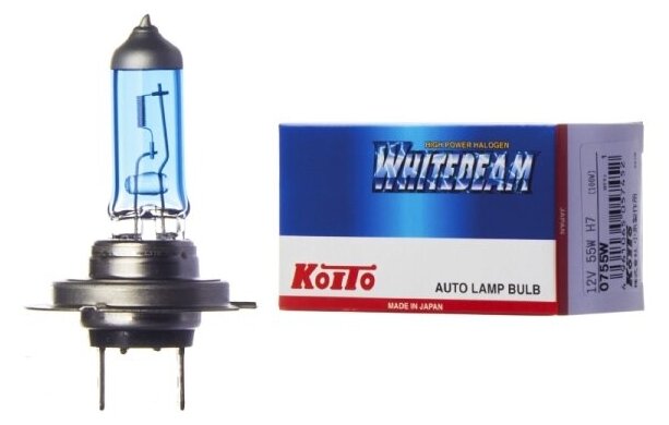 Лампа KOITO 0755W высокотемпературная Whitebeam H7 12V 55W (100W)